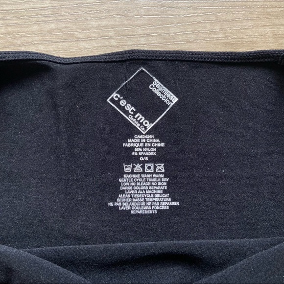 Black Bodycon Spaghetti Strap Dress size o/s - Picture 2 of 4